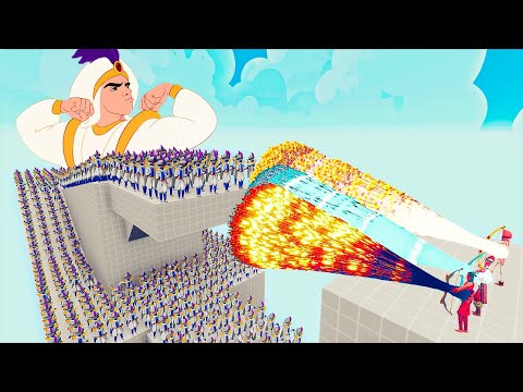 100x ALADDIN + 2x GIANT vs 3x EVERY GOD - Totally Accurate Battle Simulator TABS