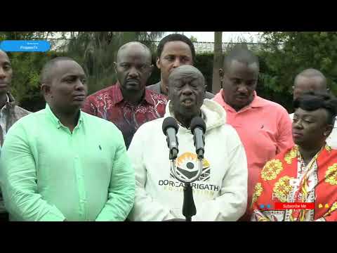 RIGATHI GACHAGUA PRESSER IN WAMUNYORO AFTER BEING TEARGASSED IN OTHAYA