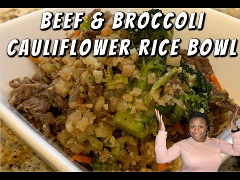 Beef & Broccoli Cauliflower Rice Bowl | It's KETO!