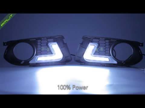 PMLIT BMW 3 Series E92 E93 M-Tech Daytime Running Lights Foglight DRL Grille Kit