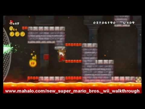 New Super Mario Bros. Wii Walkthrough - World 5 - Castle