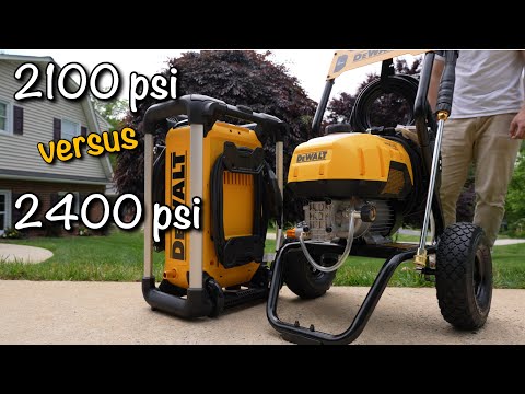 DeWALT...Pressure Washer Comparison...2100 versus 2400