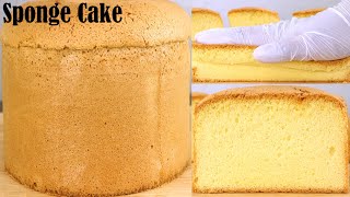 바닐라 스폰지 케이크 | 스폰지 케이크를 만드는 방법 | 쉬운 기본 케이크 레시피