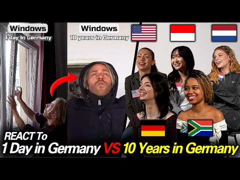 American Was Shocked by German Window!! React to 1 Day in Germany VS 10 Years in Germany!!