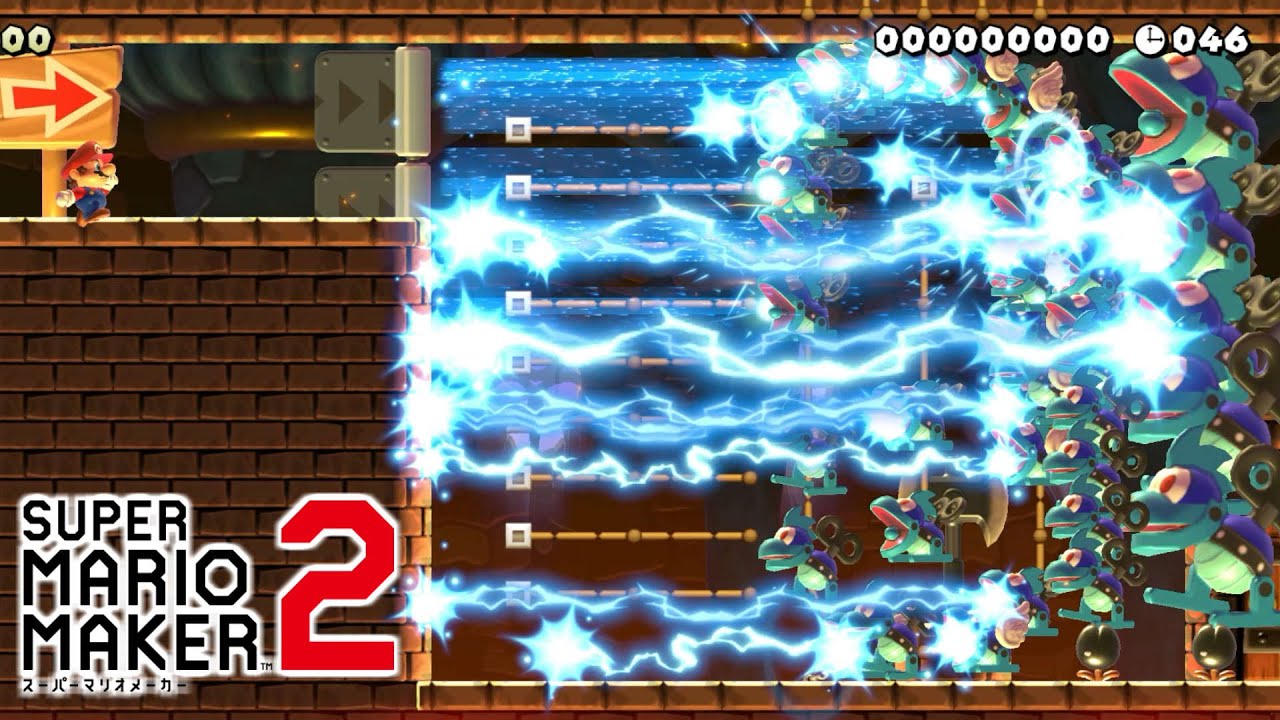 ビームが邪魔でクリア不可能！？【マリオメーカー２】