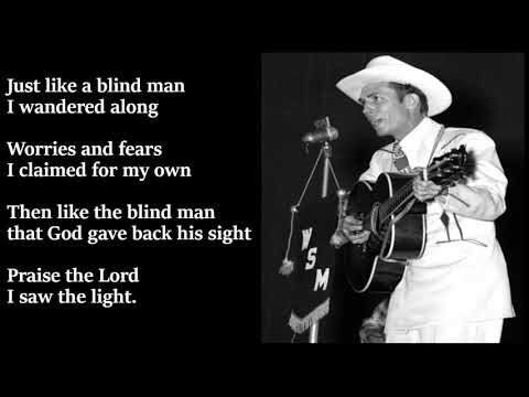 Hank Williams - I Saw The Light LYRICS