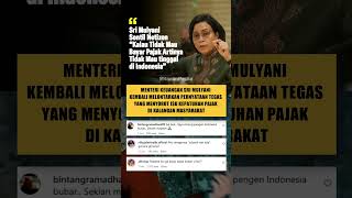 Download lagu HEBOH ! SRI MULYANI SENTIL NETIZEN, KALAU TIDAK MAU BAYAR PAJAK JANGAN TINGGAL DI INDONESIA #viral mp3 Download lagu HEBOH ! SRI MULYANI SENTIL NETIZEN, KALAU TIDAK MAU BAYAR PAJAK JANGAN TINGGAL DI INDONESIA #viral mp3