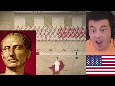 American Reacts Caesar's Great Roman Civil War | Kings and Generals - McJibbin Reacts