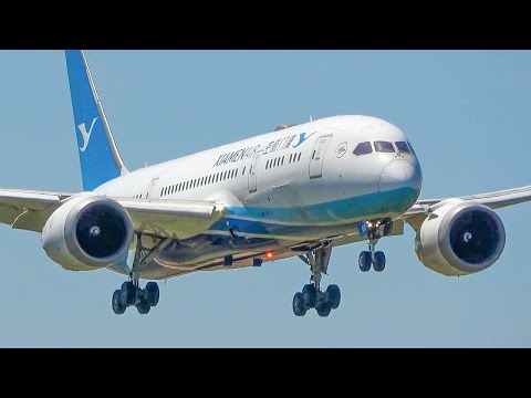 90 LANDINGS & TAKEOFFs in 60 MINUTES - Boeing 747, Airbus A380 ... (4K)