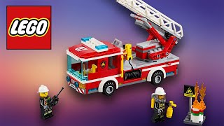 LEGO City Fire Пожарная машина с лестницей (60107) - відео 6
