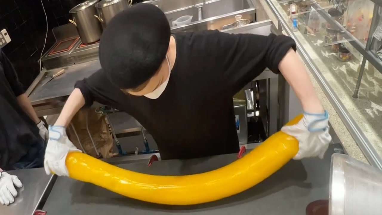 超巨大なキャンディをカットすると… Handmade Candy・Japanese Street Food・수제캔디・手工糖果・糖果製作・PAPABUBBLEパパブブレ