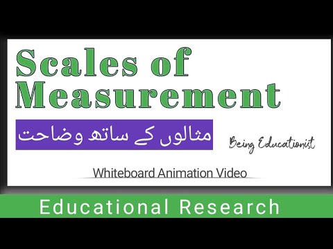 Measurement Scales in Urdu / Hindi
