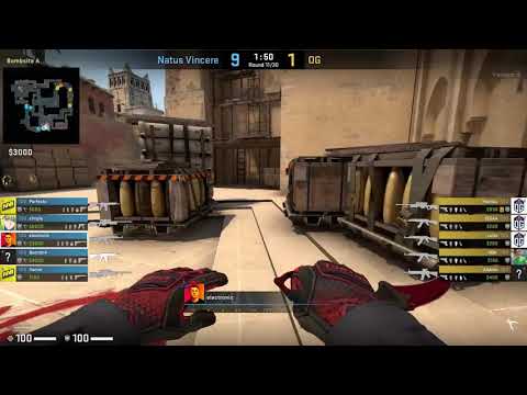 CS GO POV Demo Na'Vi electronic 29 14 vs OG de mirage
