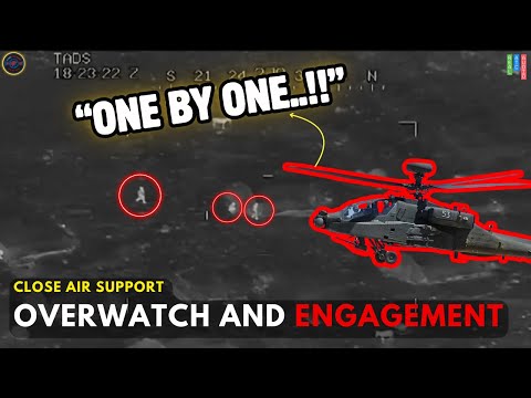 Two Apache Gunships Respond relentlessly During Intense Firefight!