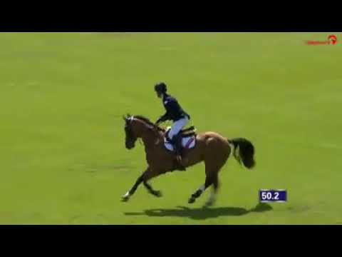 Harry Charles is 4th in the 1 45m CSI in Aachen