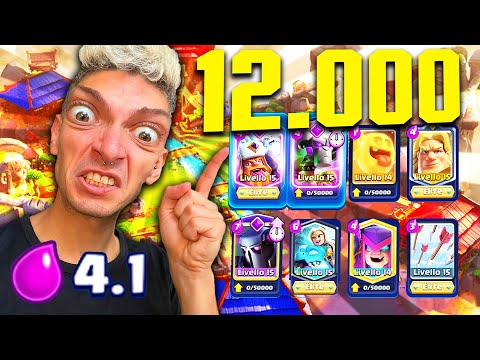 I'M TRYING A NEW DECK AFTER 12,000 CLASH ROYALE CUPS!!