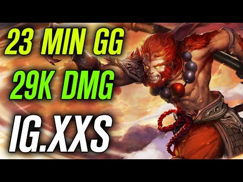 IG.Xxs • Monkey King • 29K DMG • 23 min GG — Pro MMR