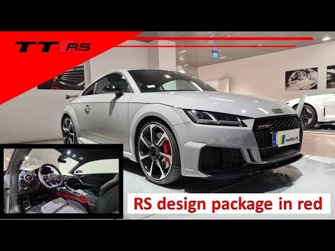 WOW 2022 Audi TT RS quattro 2.5 TFSI 400PS i Nardo Grey  with black optic and red interior package