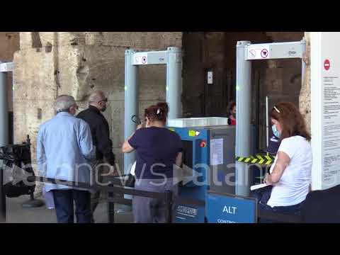 Phase 3, the reopening of the Colosseum between thermoscanners and staggered entrances