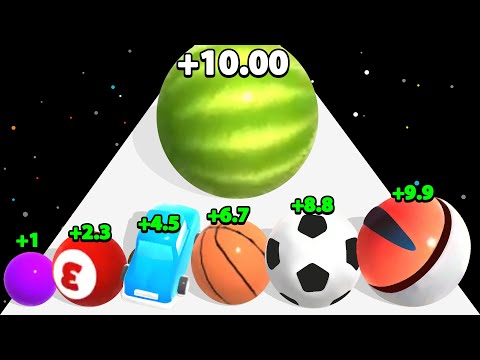BUMP POP 3D - Level Up Balls Run (ASMR Gameplay)