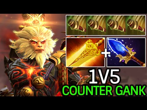 Monkey King 25 Kills – Next Level Counter Gank 1v5 Dota 2
