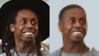 Lil Wayne Photoshop Makeover - Removing Tattoos, Hair &amp; Piercings