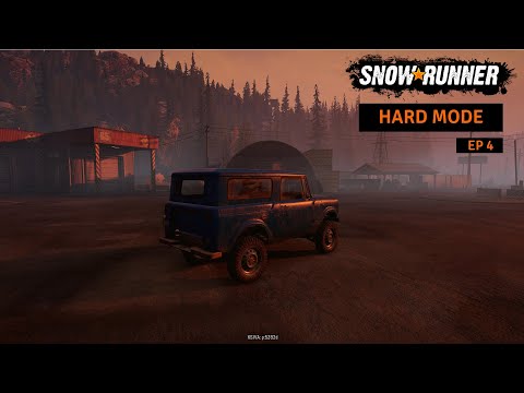 SnowRunner Hardmode Michigan Ep4 - Rescuing the Scout 800