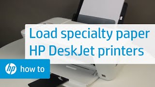 Loading Specialty Paper for the HP Deskjet 1510, 2540, Deskjet Ink Advantage 1510, and 2540