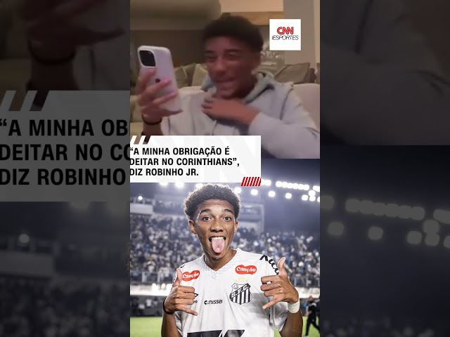 “A minha obrigação é deitar no Corinthians”, diz Robinho Jr. | CNN ESPORTES