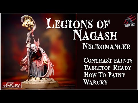 PAINT LEGIONS OF NAGASH NECROMANCER WITH CONTRAST PAINTS - WARCRY - Easy Step By Step Tabletop Ready