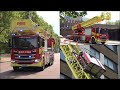 NEW Super Ladder Truck with Siren and Lights: London Fire Brigade 64m Turntable Ladder in Action