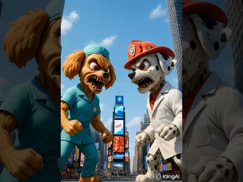 Marshall and Skye become a monster #pawpatrol #pawpatroltoys #pawpatrul #funny #shorts