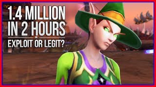 1.4 Million Gold in 2 Hours with Darkmoon Faire | Exploit or Legit?