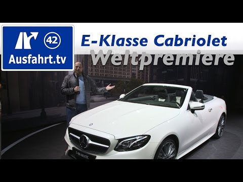 Weltpremiere:  Mercedes-Benz E-Klasse Cabriolet Genf 2017