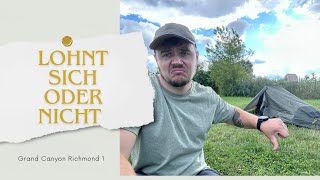 DAS PERFEKTE ZELT FÜR UNTERWEGS || GRAND CANYON RICHMOUND 1 #overnight #wandern #gravelbike