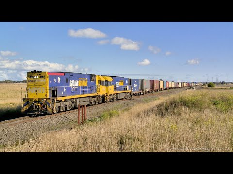 Long End Leading NR93 On 7AM5 Container Train (20/6/2021) - PoathTV Australian Railways