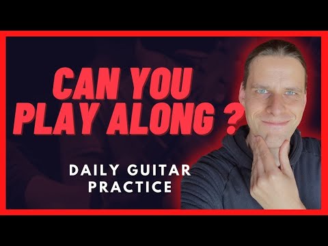 GUITAR PLAY ALONG | Practice Routine Harmonic Minor | #guitar #lesson