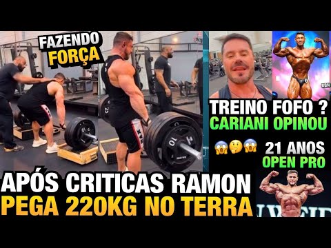 RAMON LEVA TAPA E PEGA 220KG NO TERRA + CARIANI REAGE E MANDA A REAL + NOVO OPEN DE 21 ANOS