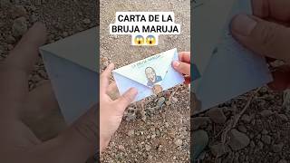 ME ENCONTRÉ UNA CARTA DE LA BRUJA MARUJA #SHORTS #brujas