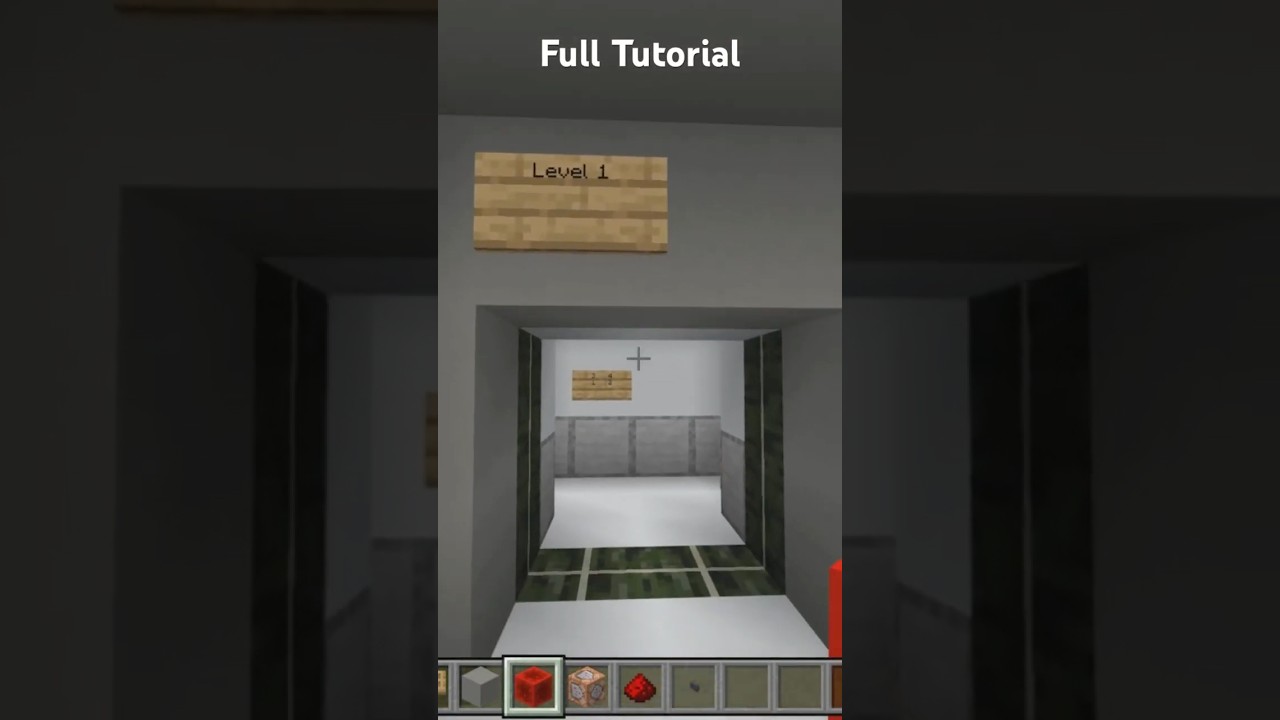 A realistic teleporting elevator using command blocks #minecraft #commandblock #tutorial