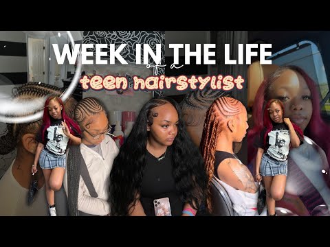 A Week In the Life of a TEEN HAIRSTYLIST ˖⁺‧₊˚✦ | Stylist TIPS, Bookings, Hair Hauls, Appt. + More!