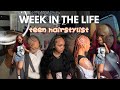 A Week In The Life Of A TEEN HAIRSTYLIST Stylist TIPS Bookings Hair Hauls Appt More