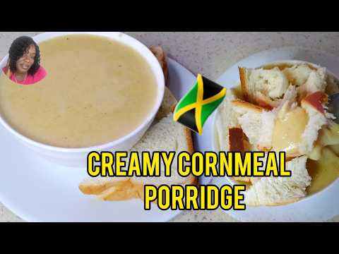 How to Make Jamaican Cornmeal Porridge//Jamaican Breakfast//Easy Creamy Cornmeal Porridge Recipe