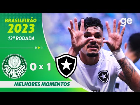 Gols e lances de Palmeiras x Botafogo