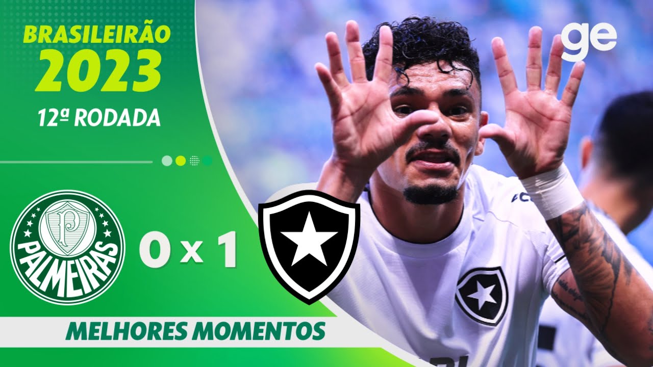 VÍDEO | Gol e melhores momentos da vitória do Botafogo sobre o Palmeiras no Allianz Parque