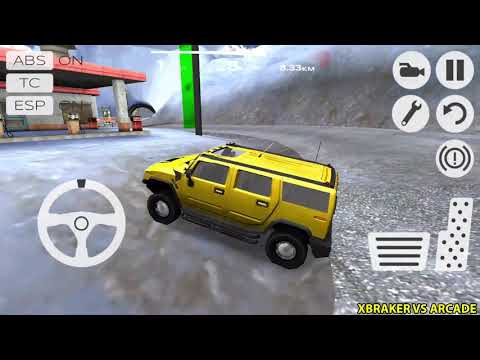 Extreme Suv Driving Simulator - Yellow Hummer Driving Mountain Road - Android Gameplay 3D