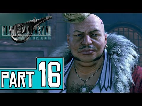 Final Fantasy VII Remake Walkthrough Part 16 (PS4 Pro) FULL GAME No Commentary @ 1080p ᴴᴰ ✔