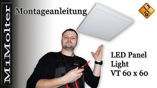 LED Panel 60x60 - Deckenleuchte Montageanleitung von M1Molter.