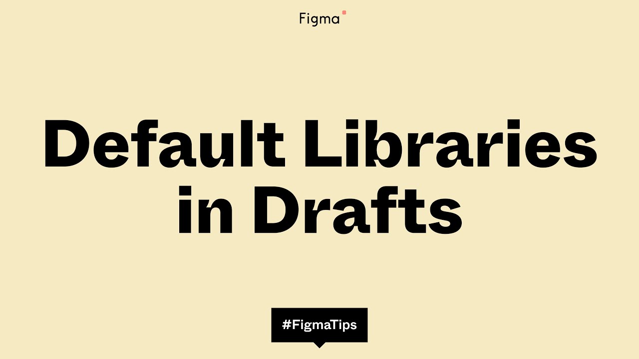 Default Libraries in Drafts