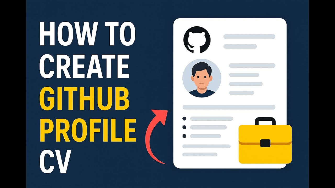 How to Create GitHub Profile CV | Make Professional GitHub Portfolio